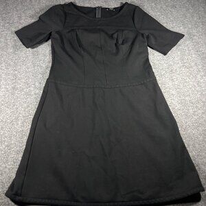 White House Black Market Elegant Evening Dress Black Cocktail Party Wedding 6P